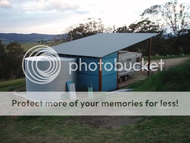 have since fitted cuboards across the rear of the carport, fitted