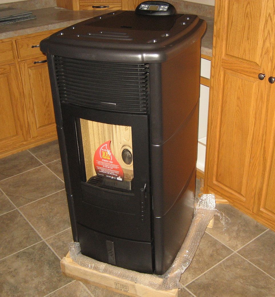 New Ecoteck ELENA Wood Pellet Stove High Efficiency Furnace/Fireplace 48,000 BTU eBay