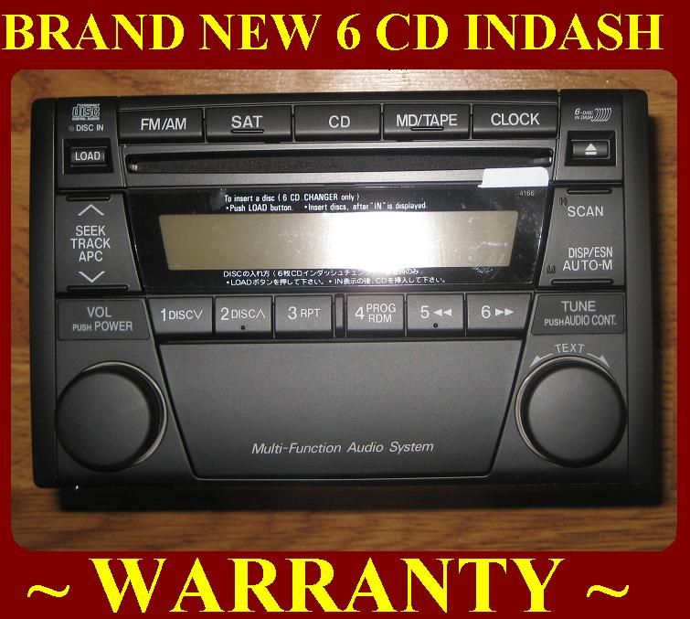 Mazda Tribute 6 DISC CD Changer PLAYER Radio 200220032004